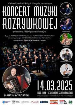 Koncert Muzyki Rozrywkowej Wielkiej Orkiestry Młodych Muzyków Gminy Oświęcim